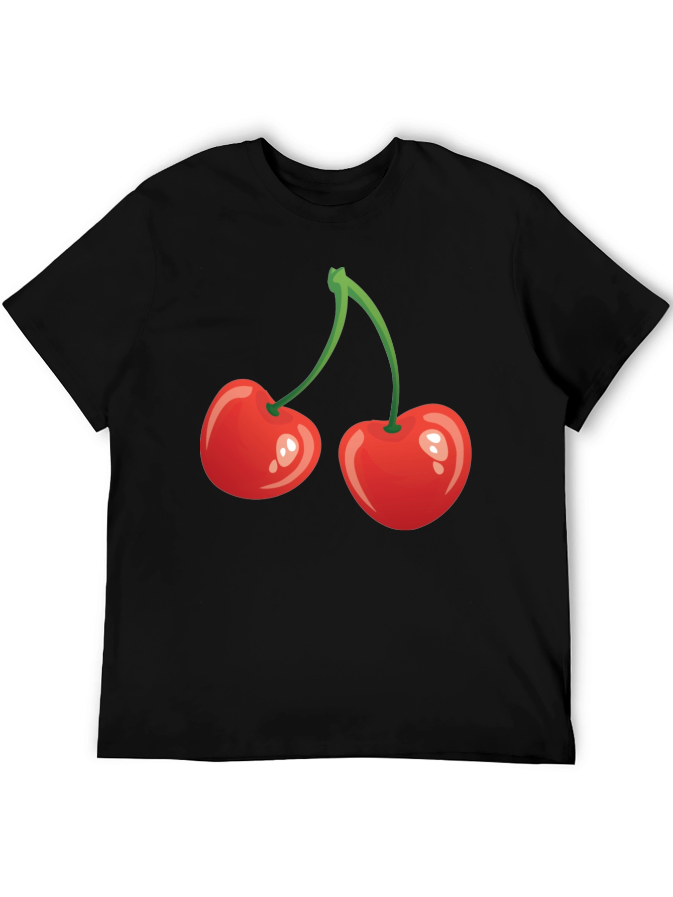Red Cherry Graphic Tee - Fun Fruit Shirt
