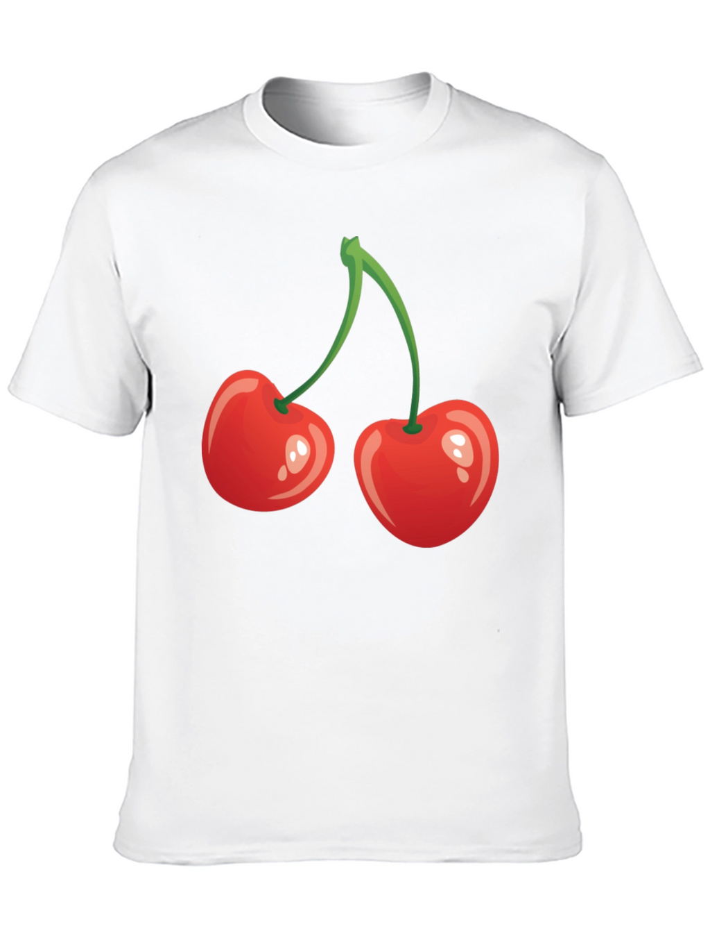 Red Cherry Graphic Tee - Fun Fruit Shirt