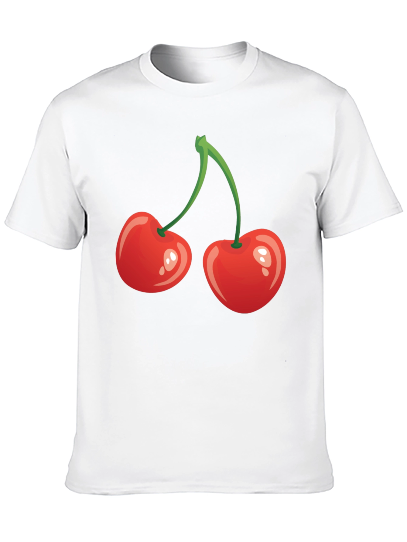 Red Cherry Graphic Tee - Fun Fruit Shirt