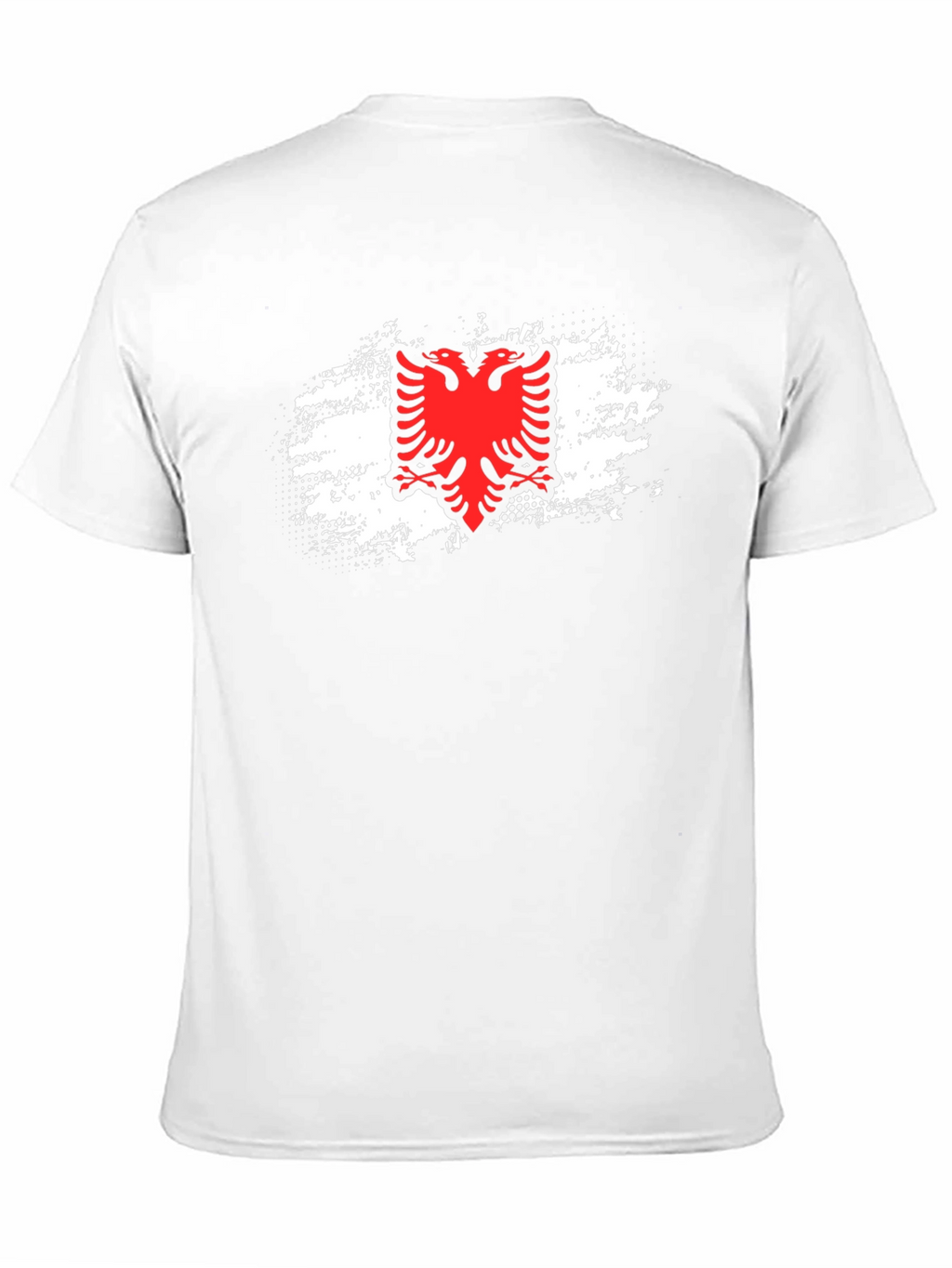 Albanian Flag Eagle Graphic Tee - Black