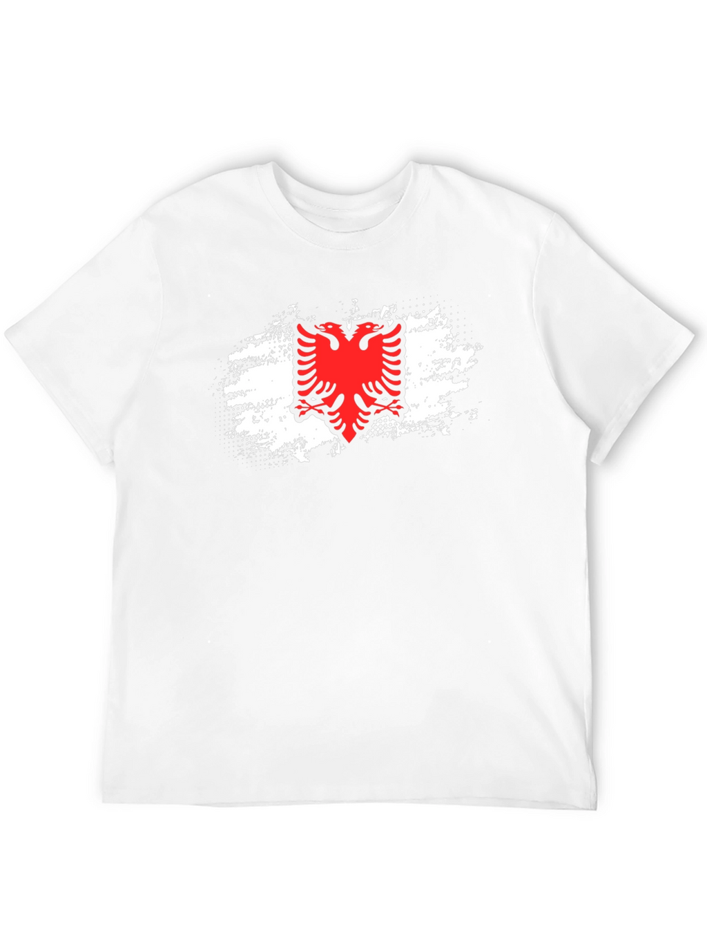 Albanian Flag Eagle Graphic Tee - Black