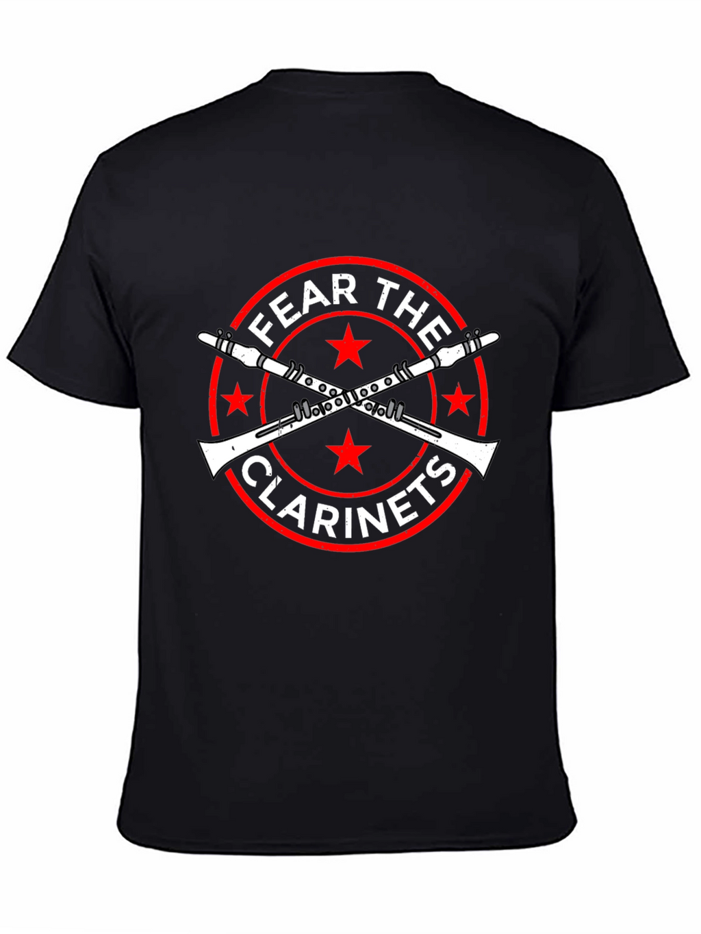 Fear the Clarinets Black Graphic T-Shirt