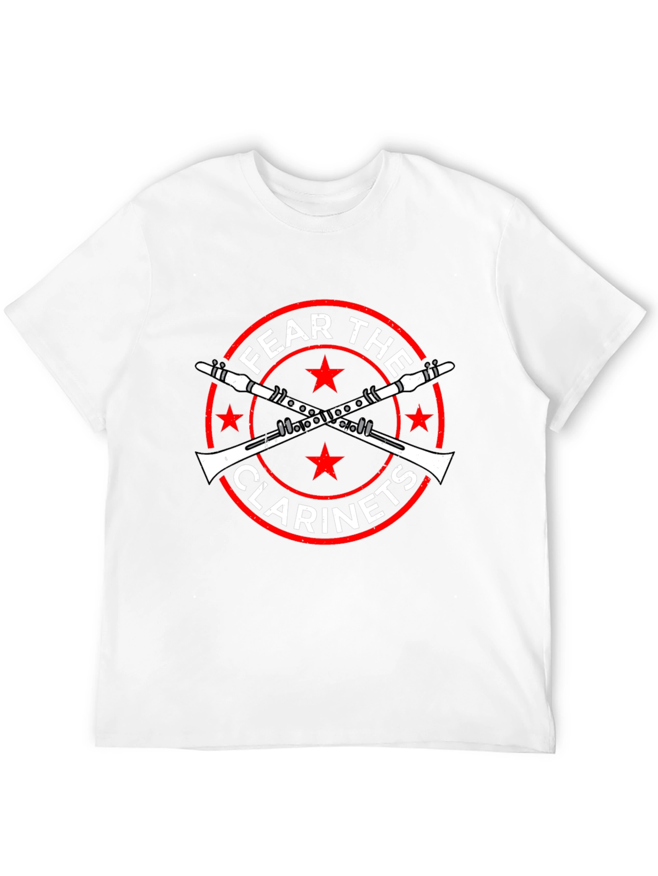 Fear the Clarinets Black Graphic T-Shirt
