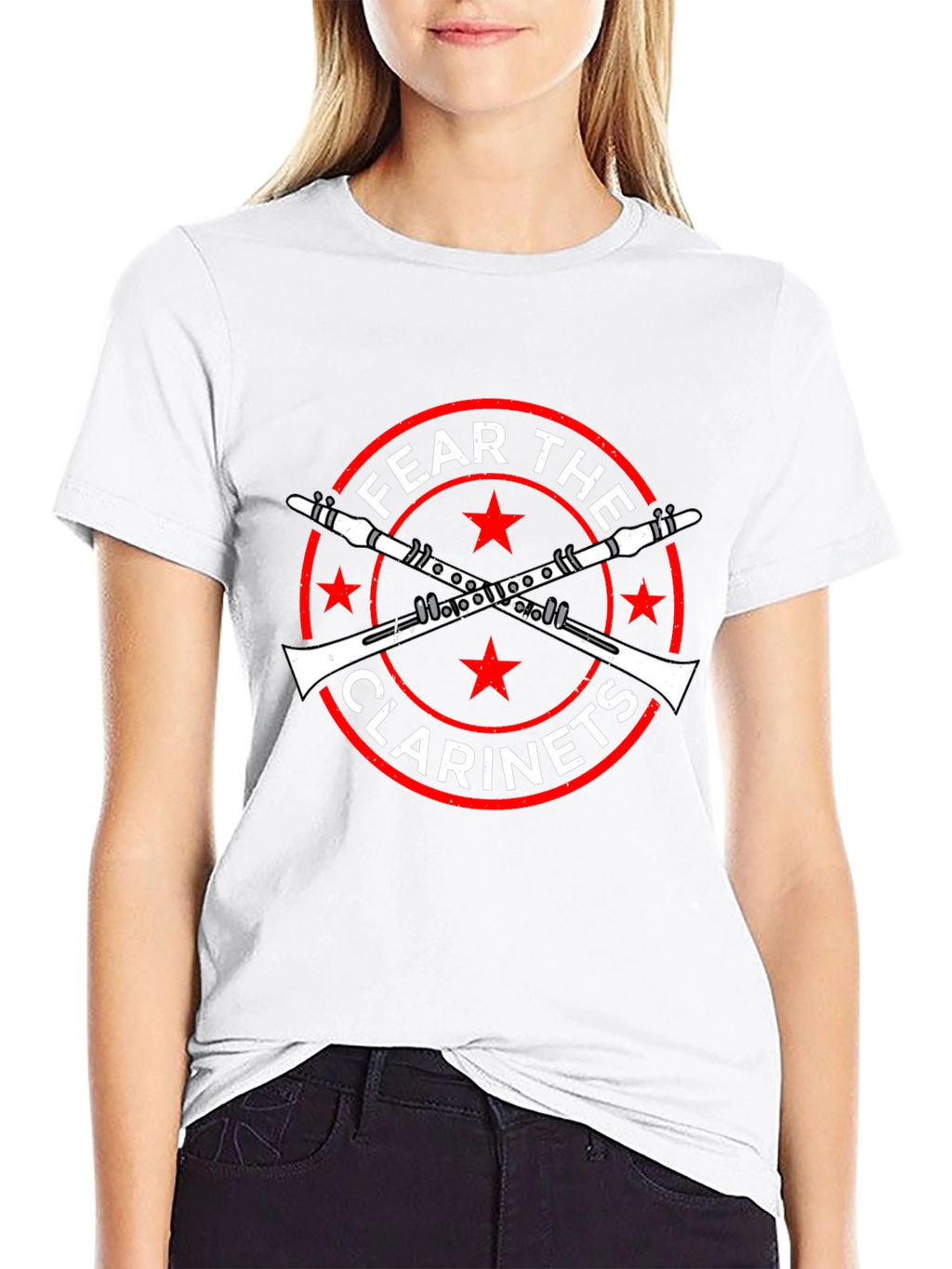 Fear the Clarinets Black Graphic T-Shirt