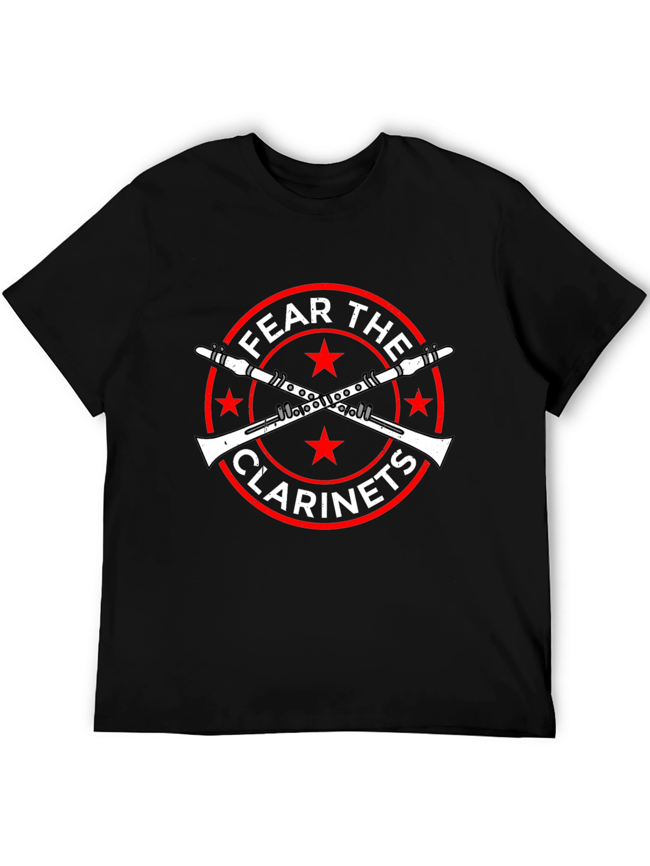 Fear the Clarinets Black Graphic T-Shirt