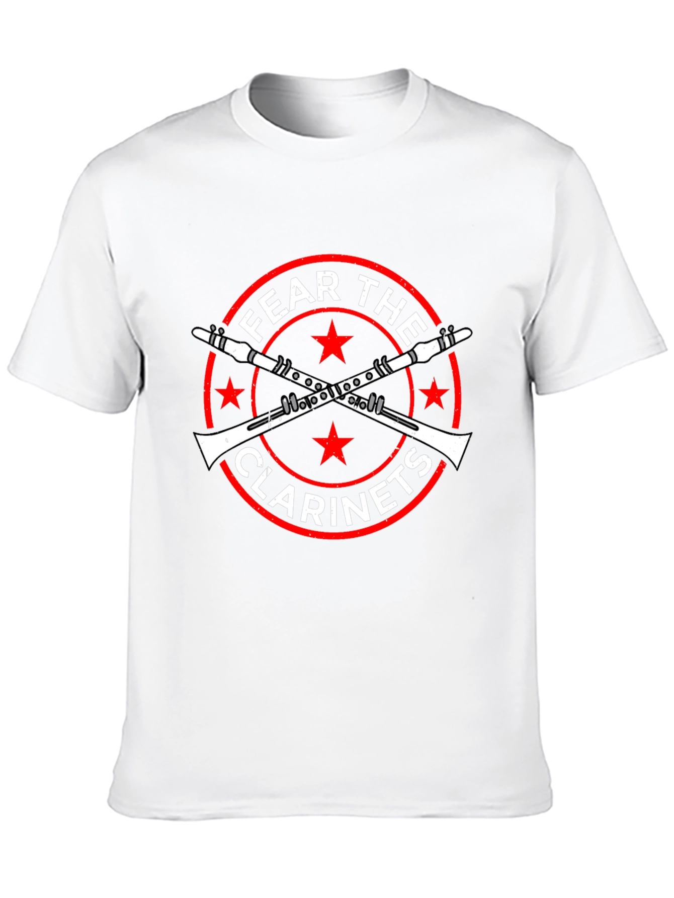 Fear the Clarinets Black Graphic T-Shirt