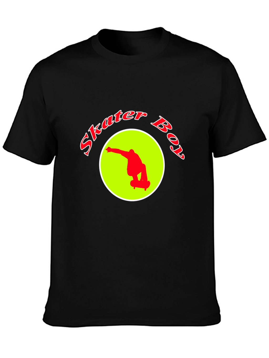 Skater Boy Graphic Tee - Black T-Shirt