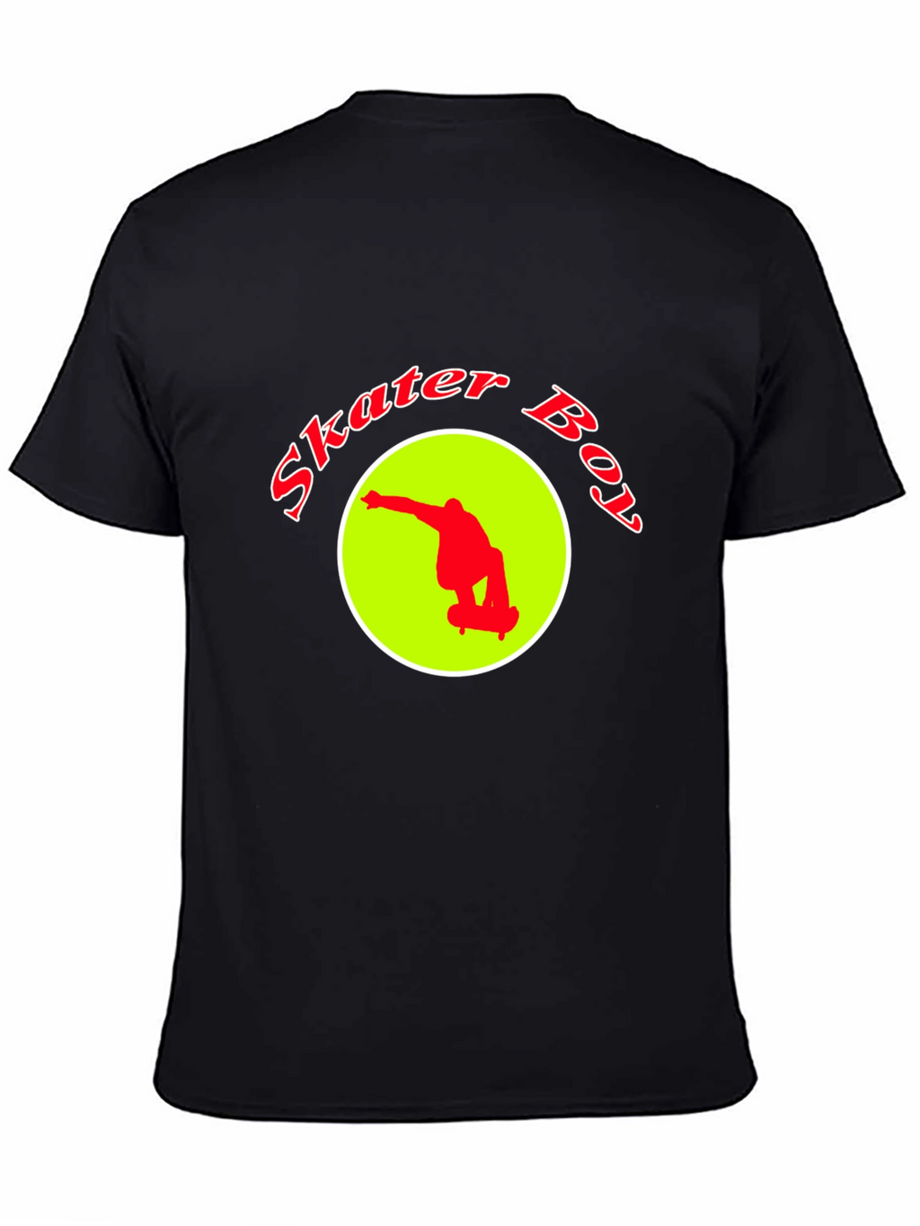 Skater Boy Graphic Tee - Black T-Shirt