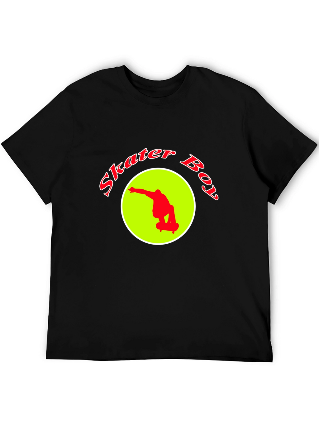 Skater Boy Graphic Tee - Black T-Shirt