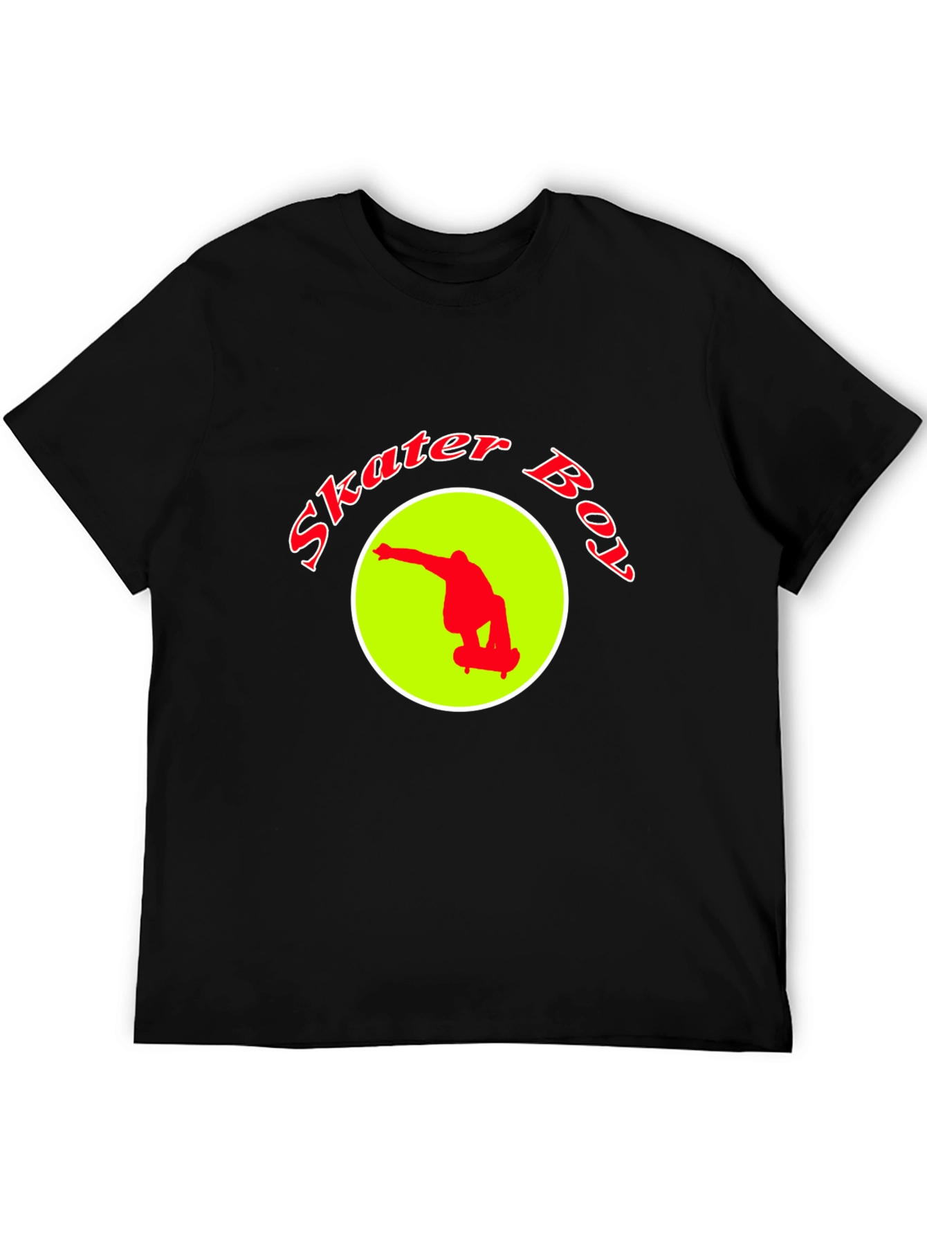 Skater Boy Graphic Tee - Black T-Shirt