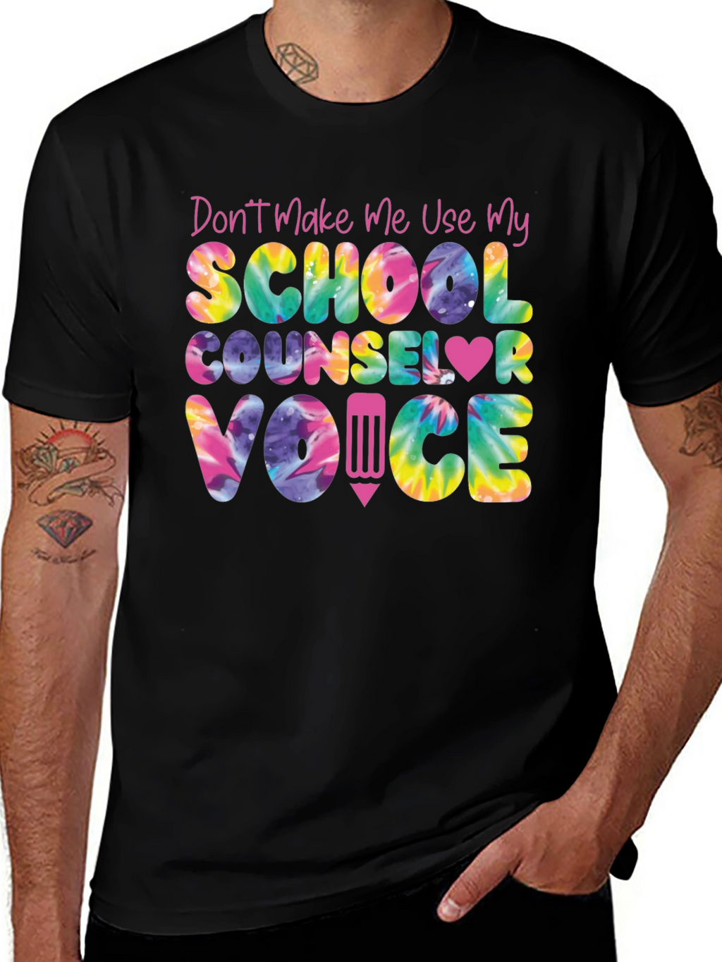 School Counselor Tie Dye T-Shirt