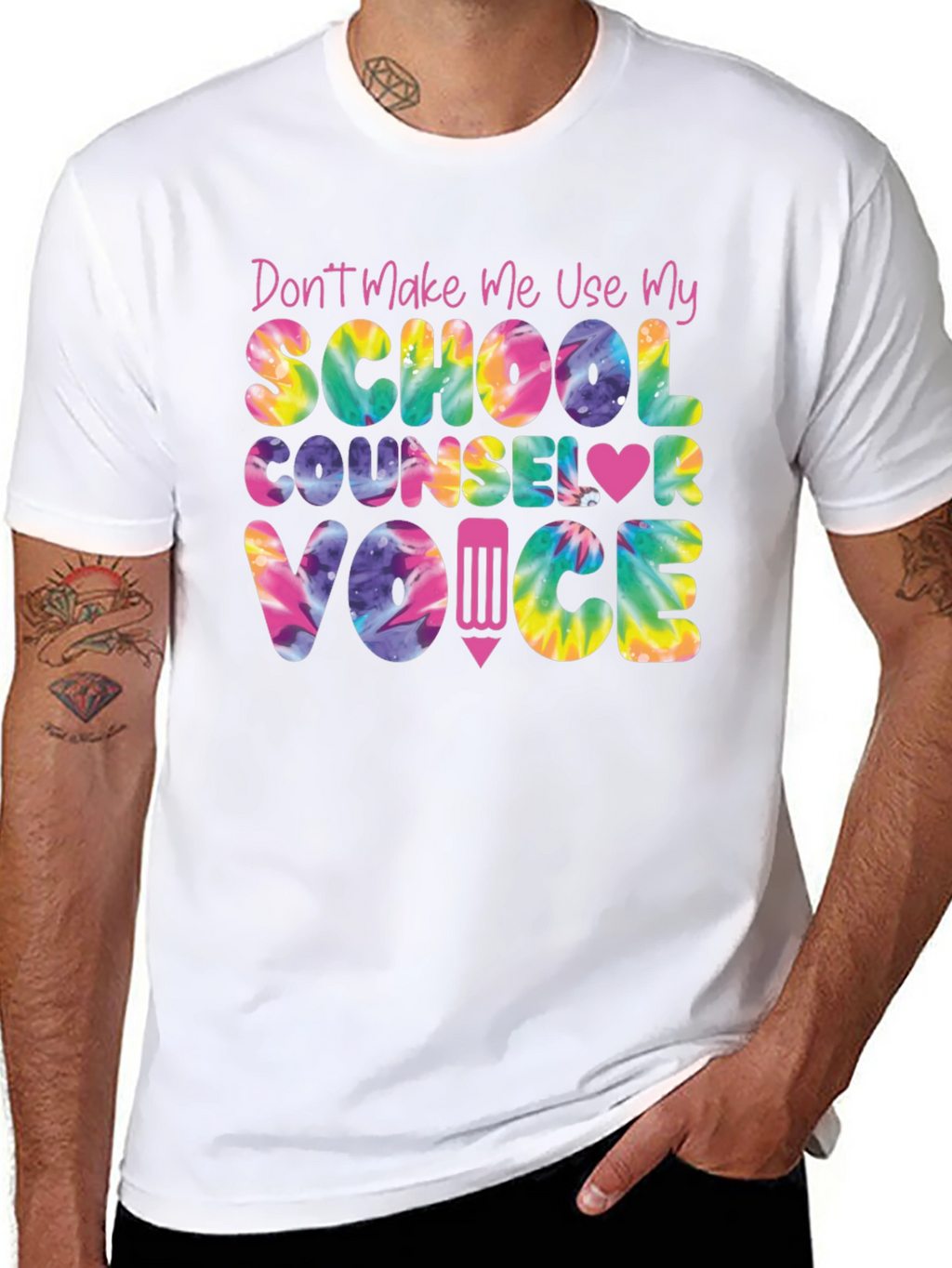 School Counselor Tie Dye T-Shirt