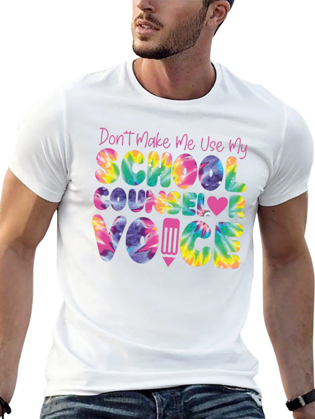 School Counselor Tie Dye T-Shirt