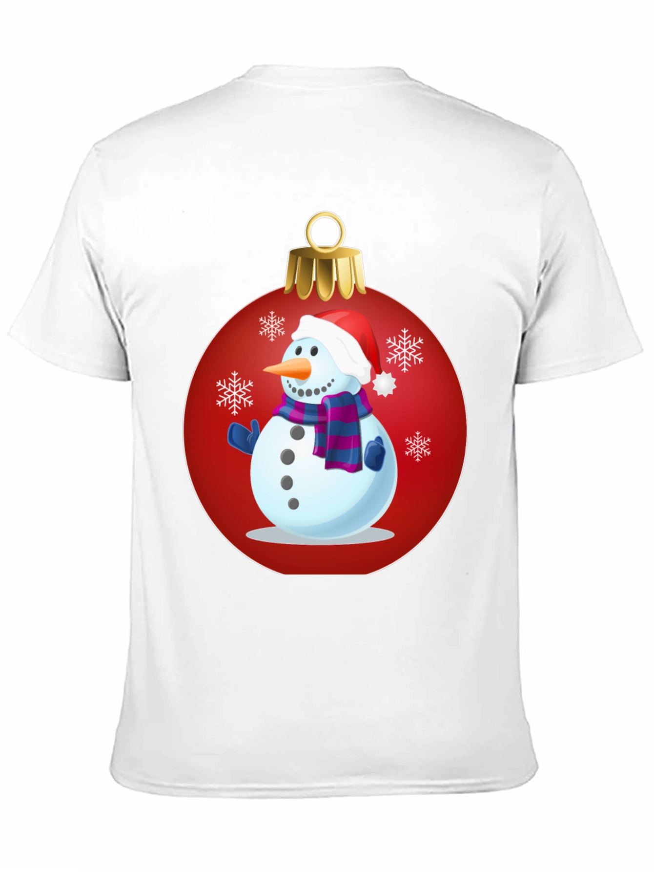 Festive Snowman Ornament Graphic Tee