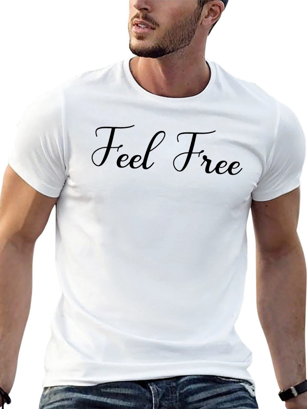 Feel Free Black T-Shirt