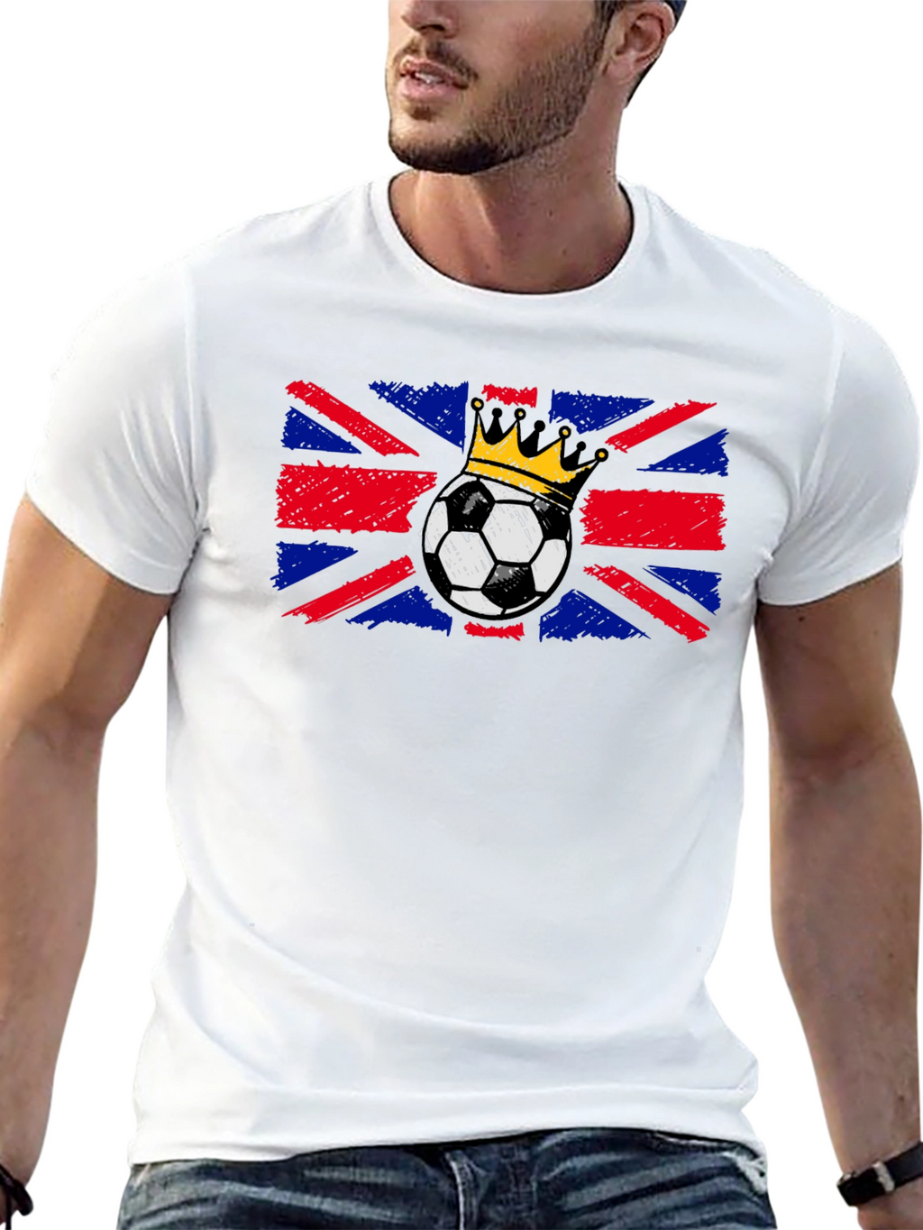 British Flag Soccer King T-Shirt