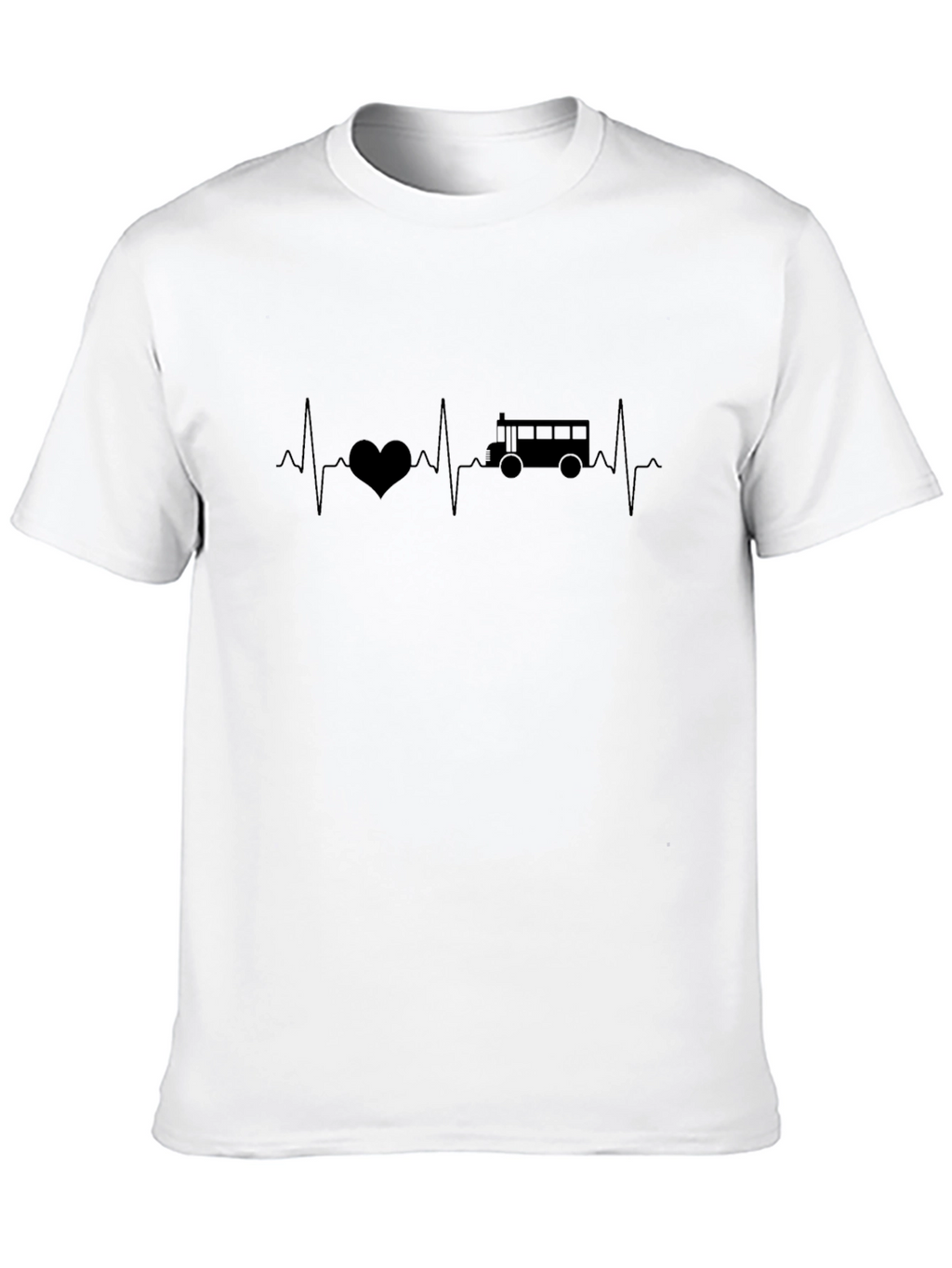 Heartbeat Bus Graphic Tee - Classic Black