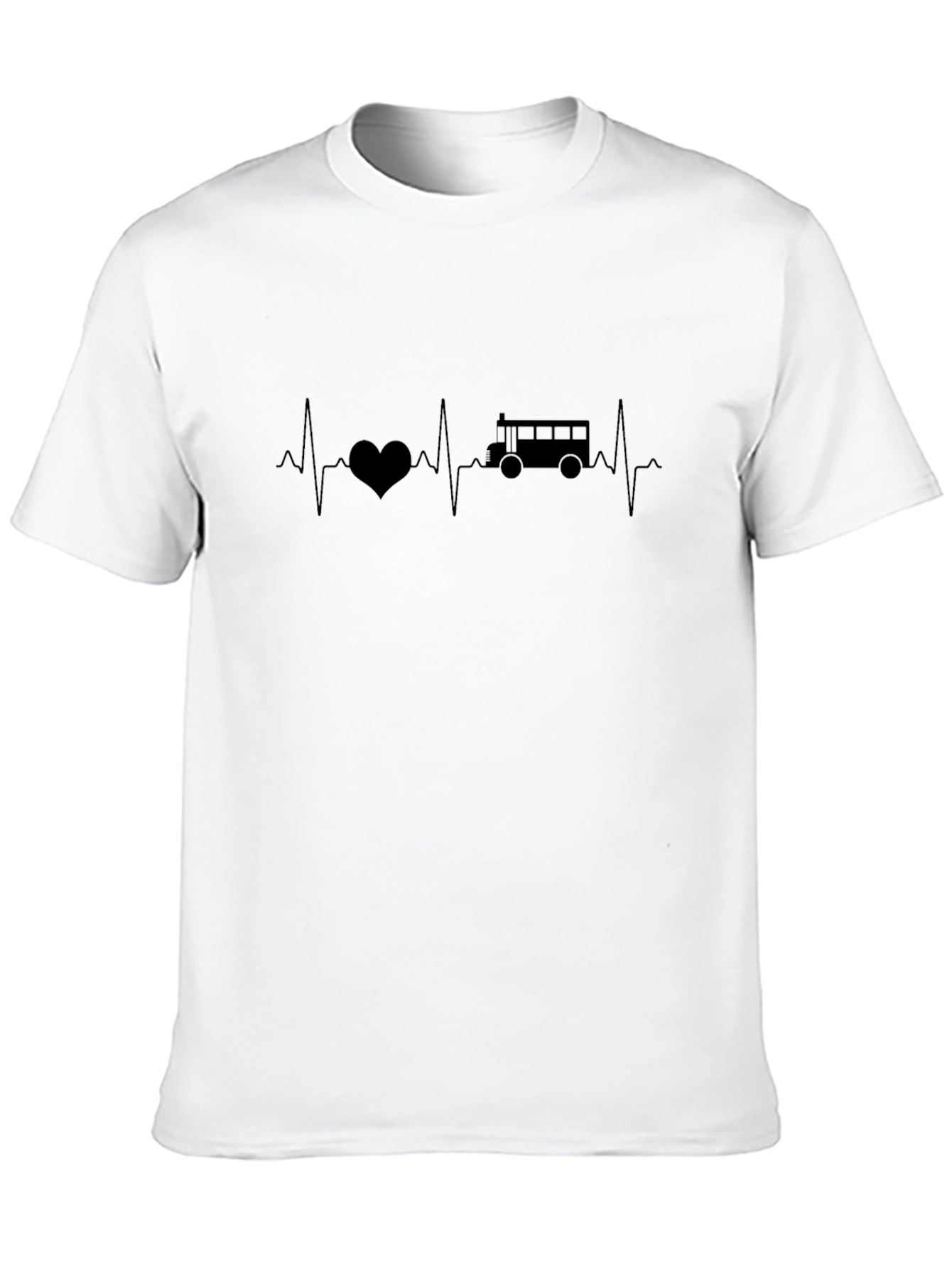 Heartbeat Bus Graphic Tee - Classic Black