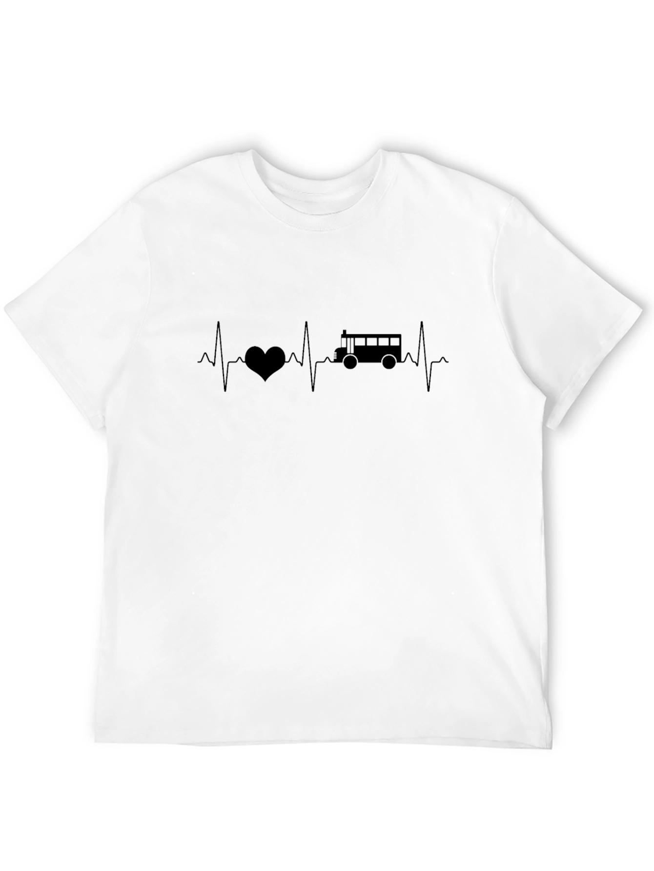 Heartbeat Bus Graphic Tee - Classic Black