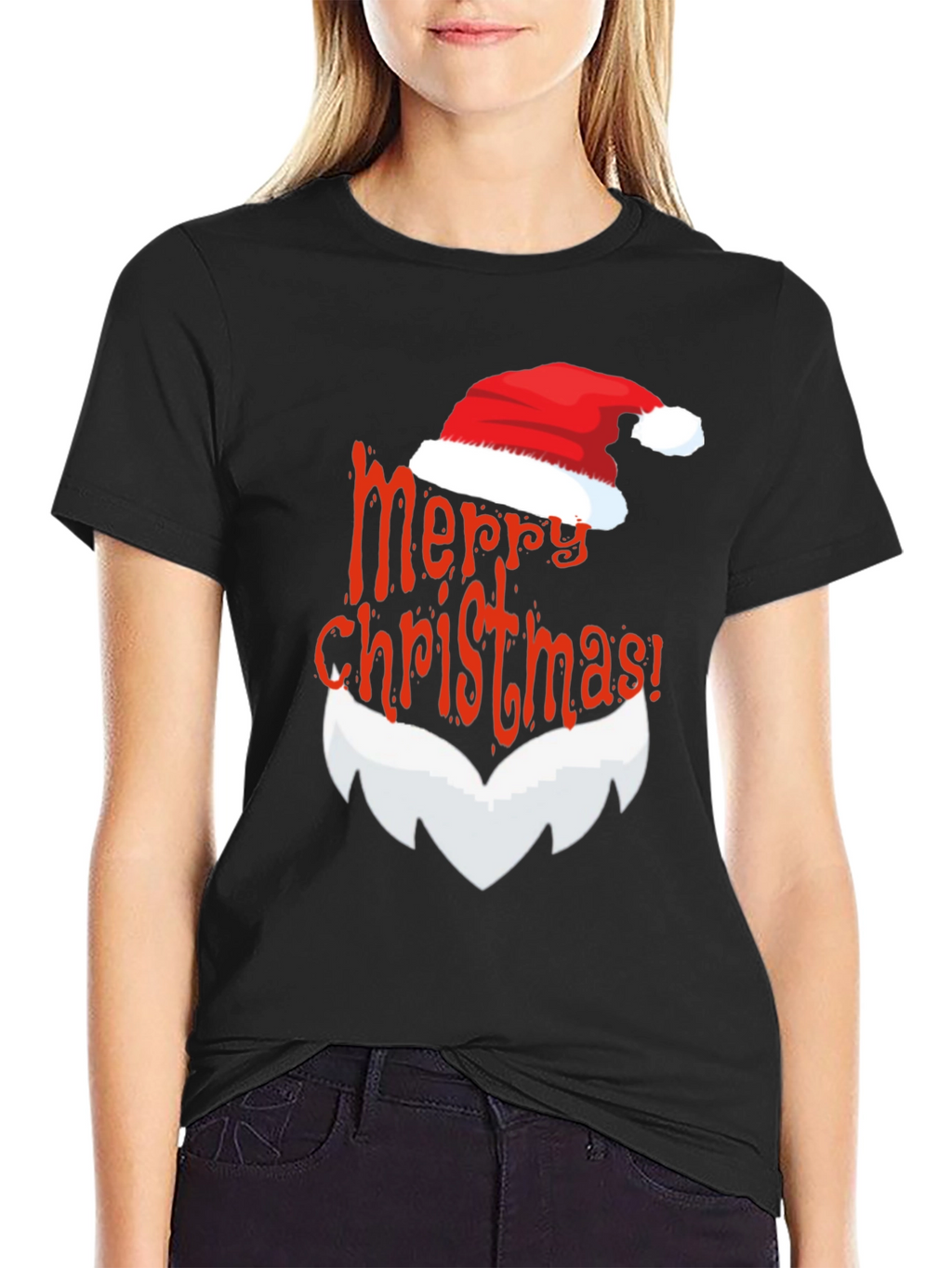 Festive Santa Claus Merry Christmas T-Shirt