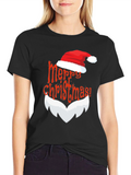 Festive Santa Claus Merry Christmas T-Shirt