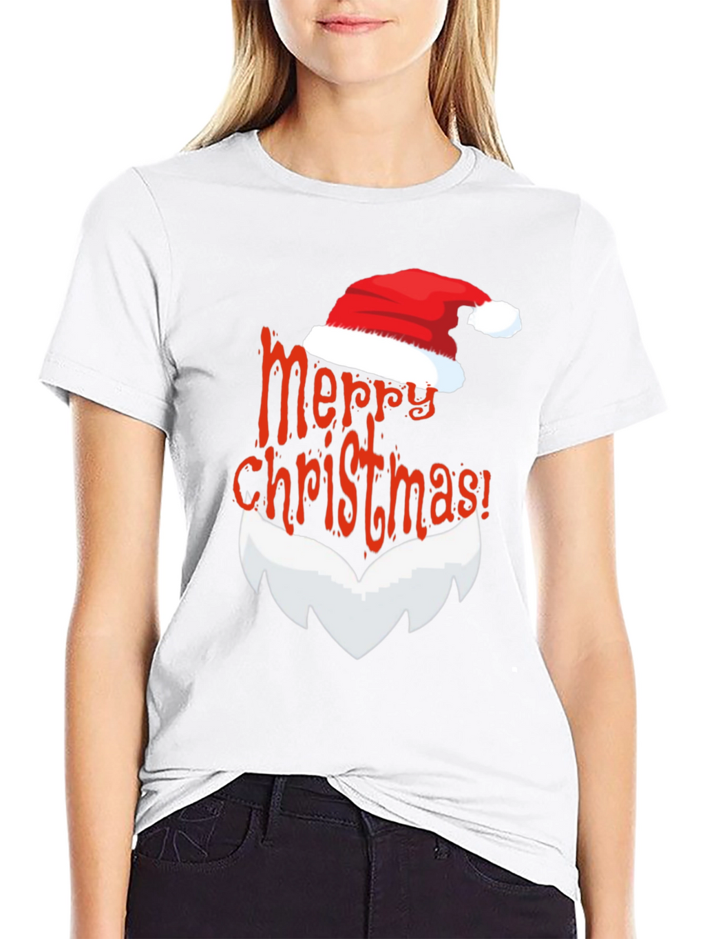 Festive Santa Claus Merry Christmas T-Shirt