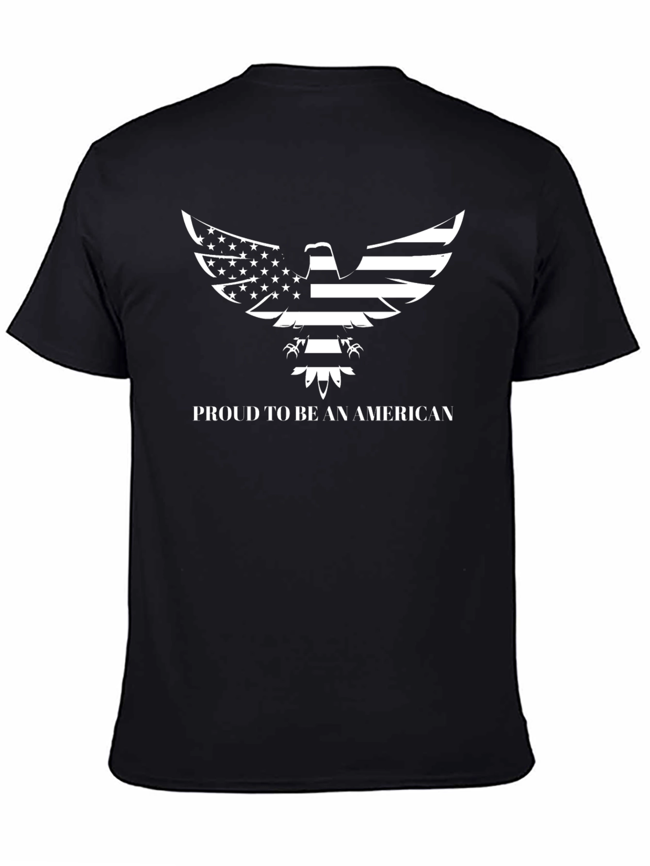Proud American Eagle Graphic Tee - Patriotic T-Shirt