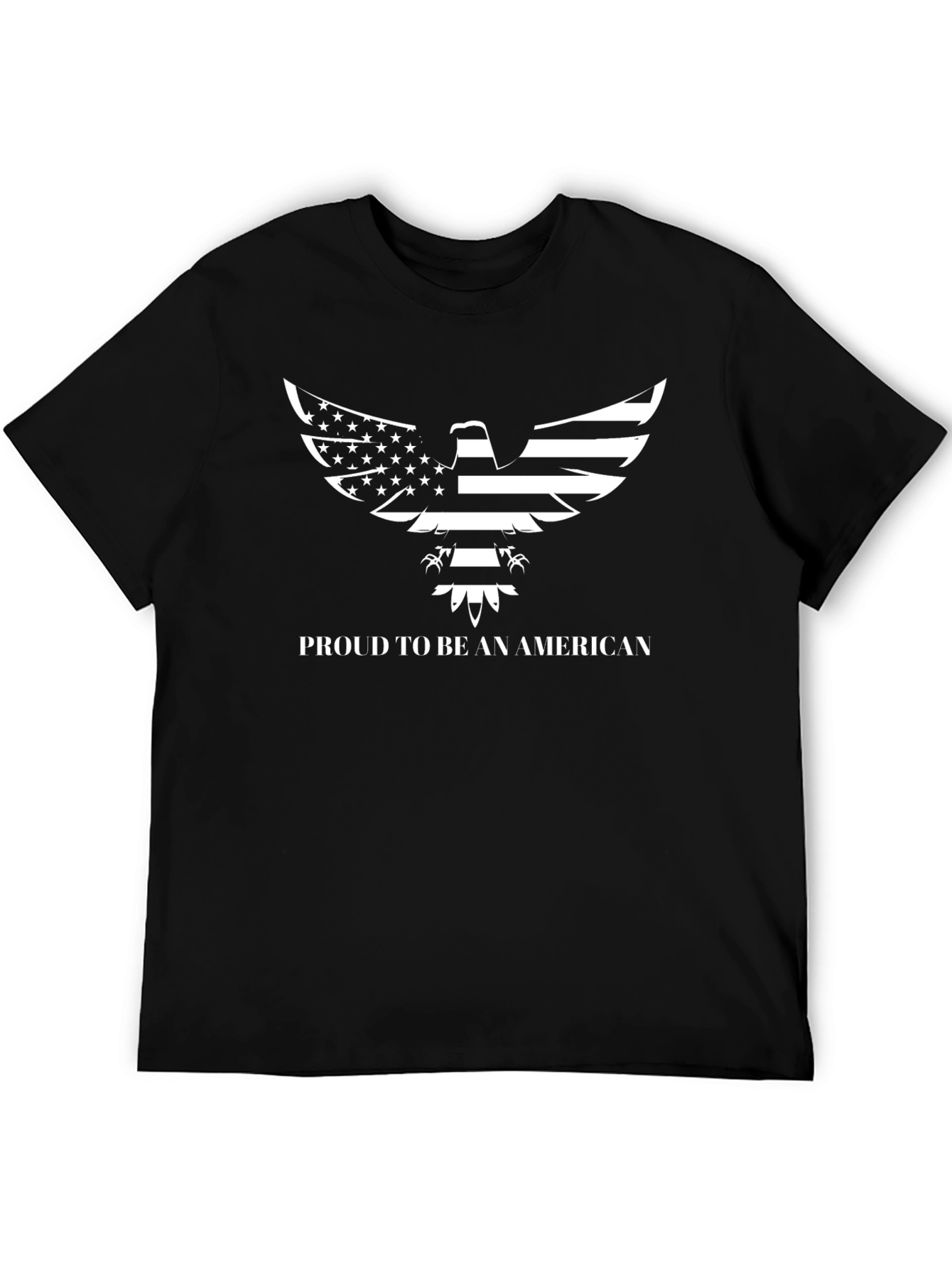 Proud American Eagle Graphic Tee - Patriotic T-Shirt