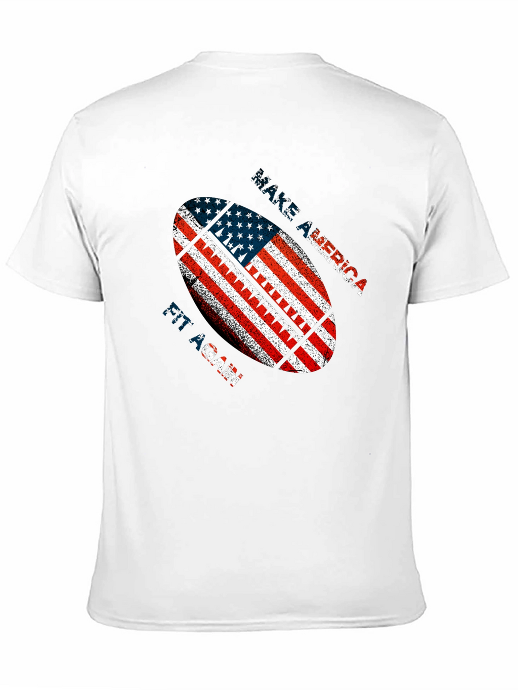 Patriotic American Football Graphic T-Shirt