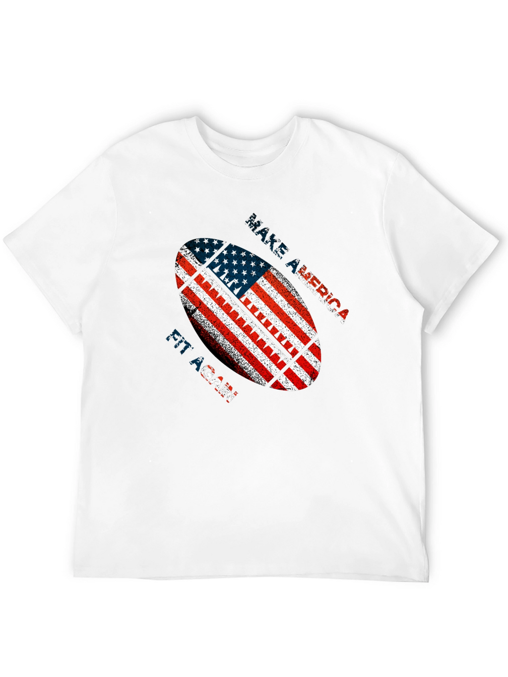 Patriotic American Football Graphic T-Shirt