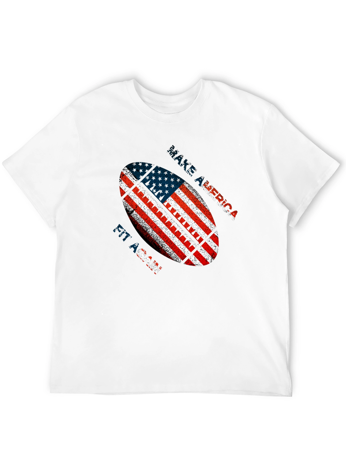 Patriotic American Football Graphic T-Shirt