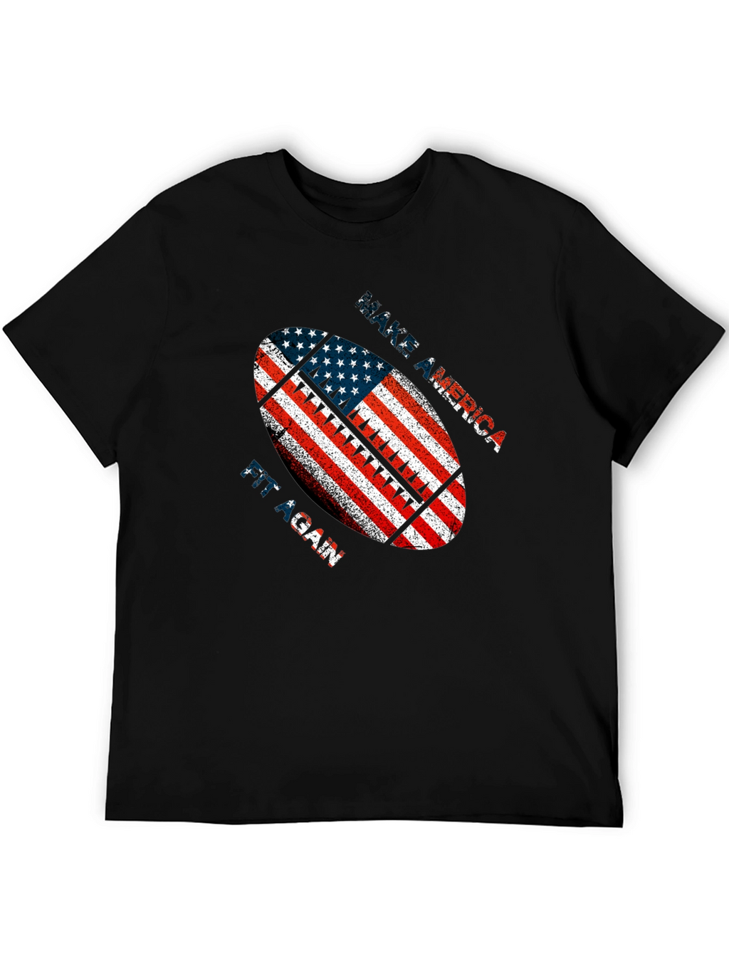 Patriotic American Football Graphic T-Shirt