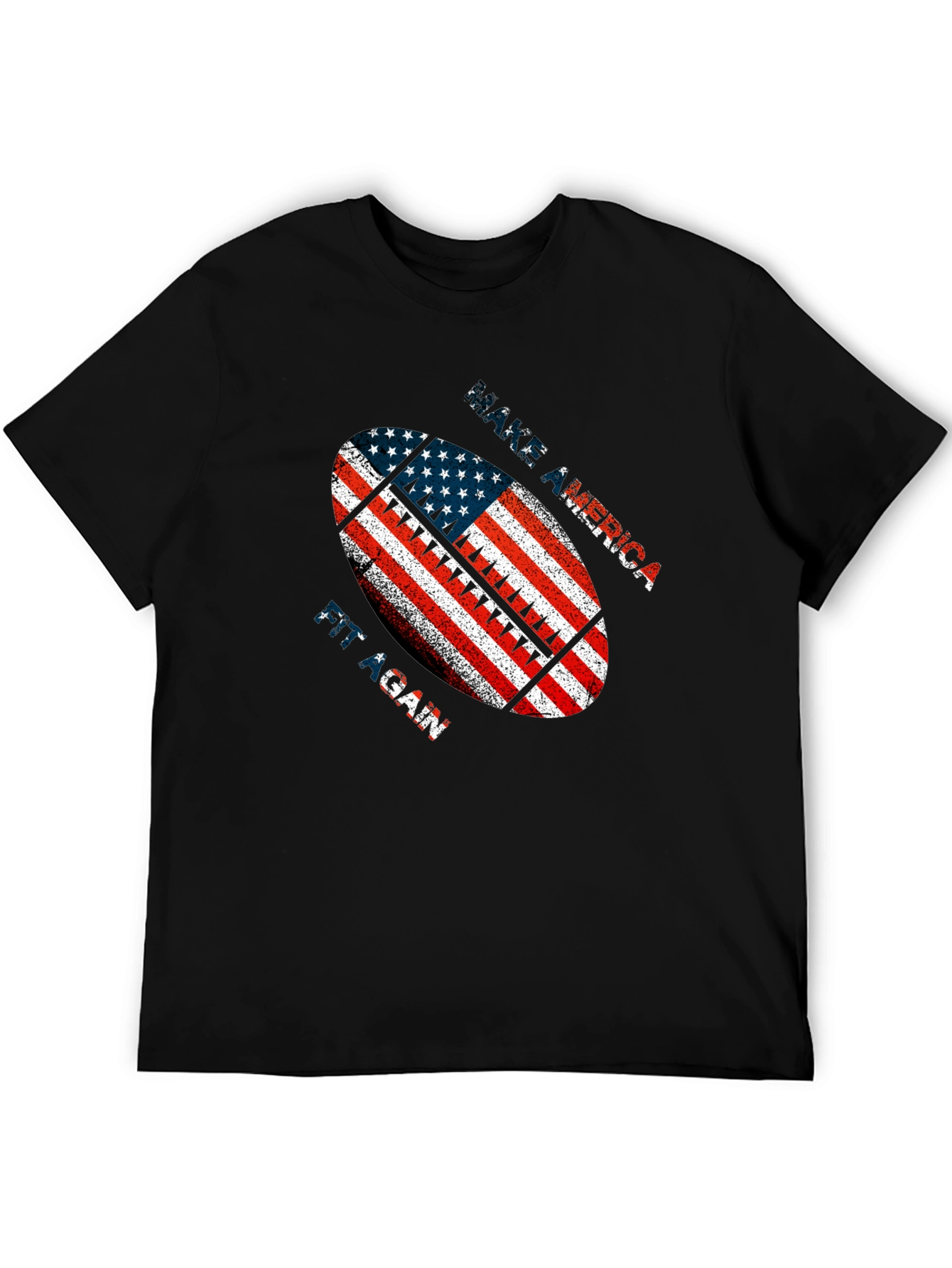 Patriotic American Football Graphic T-Shirt