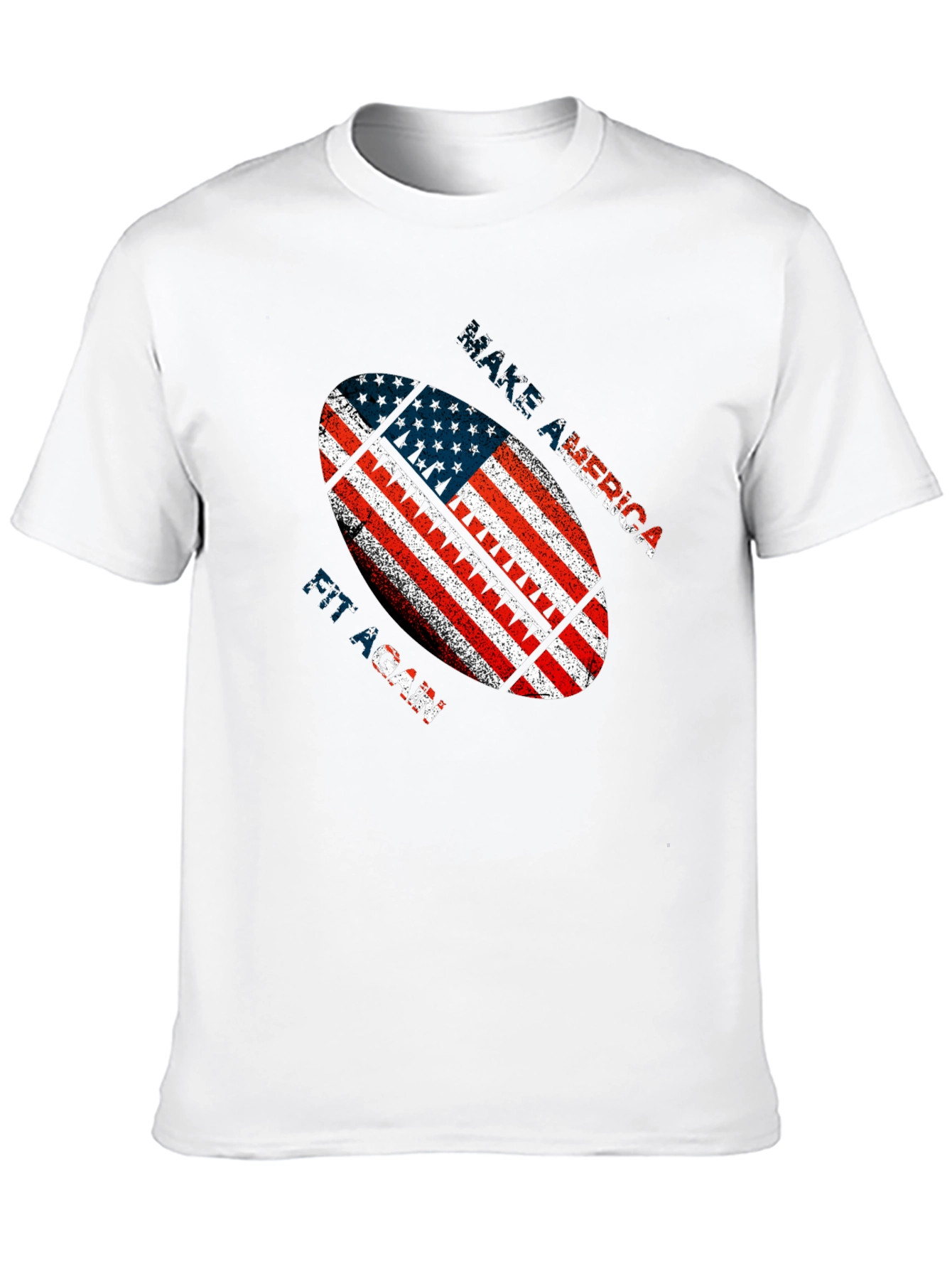 Patriotic American Football Graphic T-Shirt
