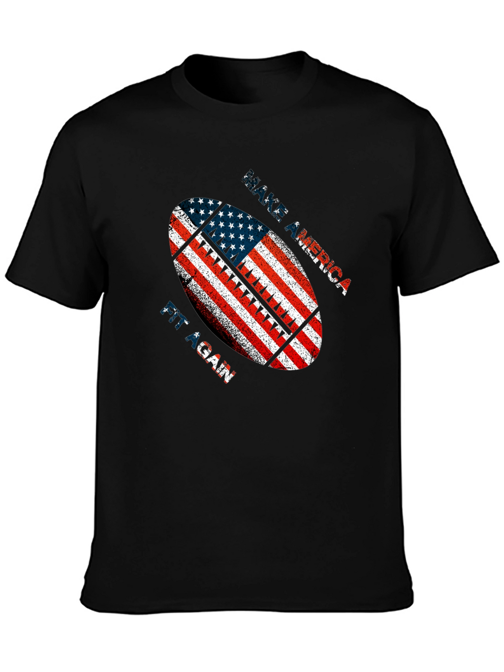 Patriotic American Football Graphic T-Shirt