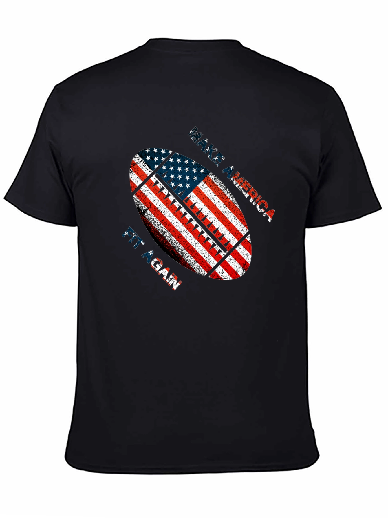 Patriotic American Football Graphic T-Shirt