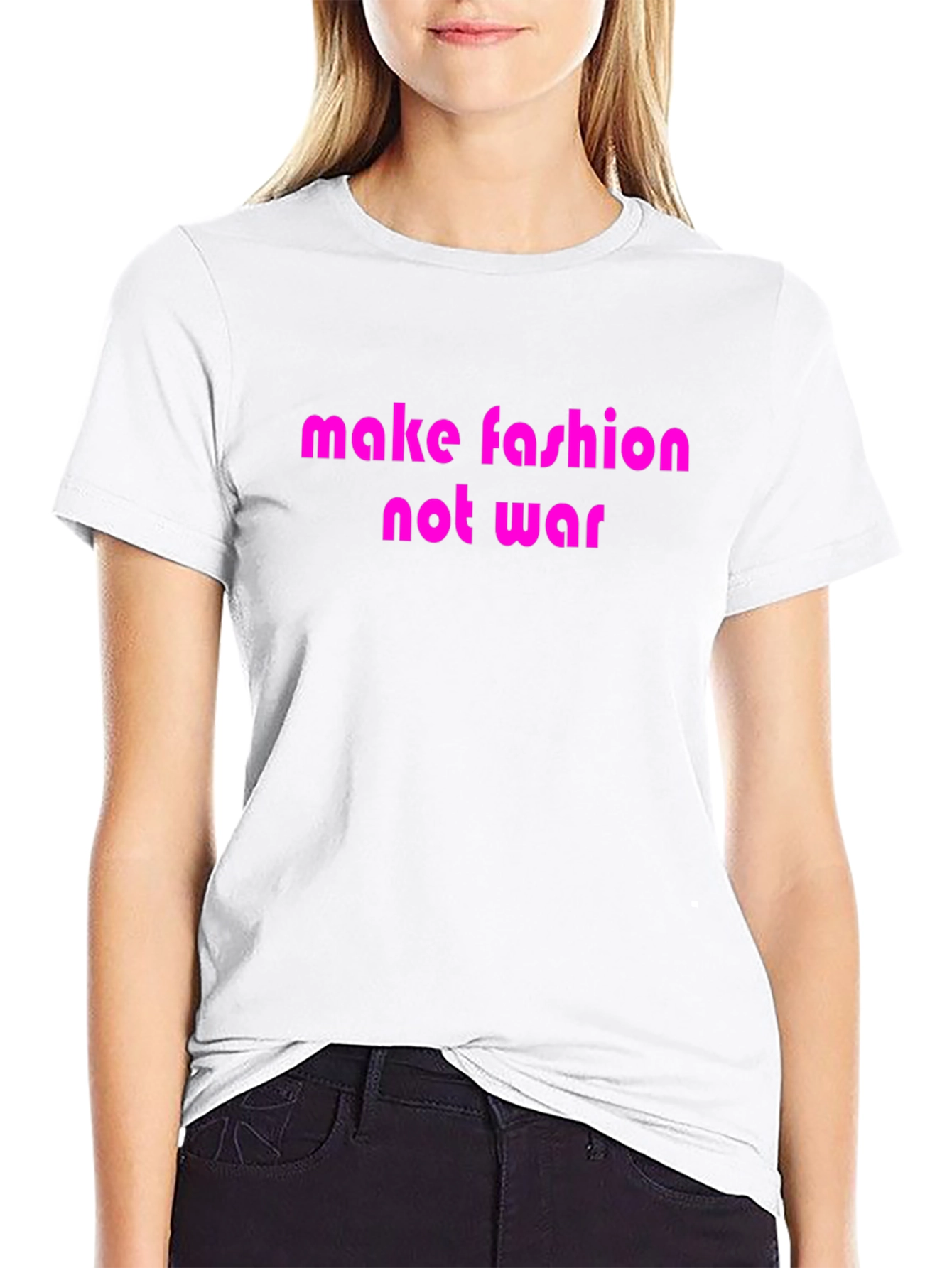 Make Fashion Not War Graphic T-Shirt