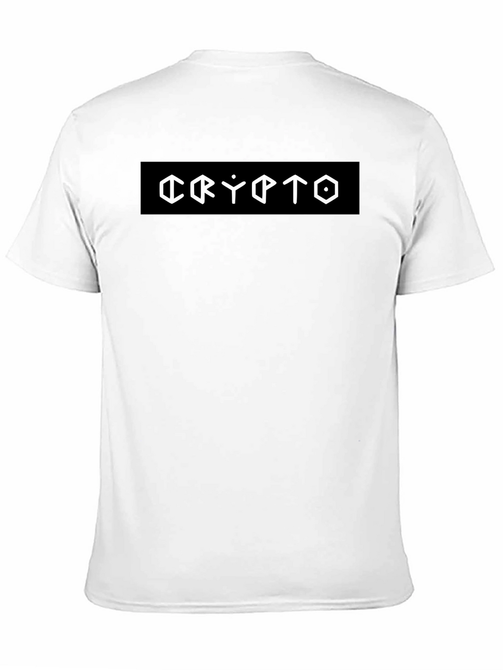 Crypto Graphic Tee - Black Cotton Casual Shirt