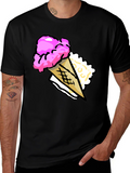 Ice Cream Cone Graphic T-Shirt - Summer Fun