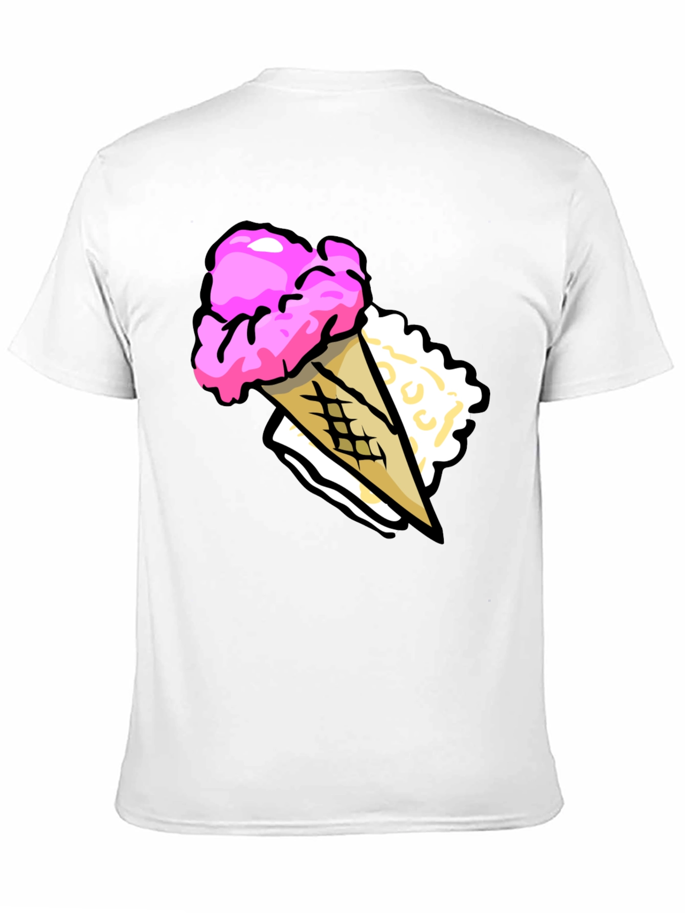 Ice Cream Cone Graphic T-Shirt - Summer Fun