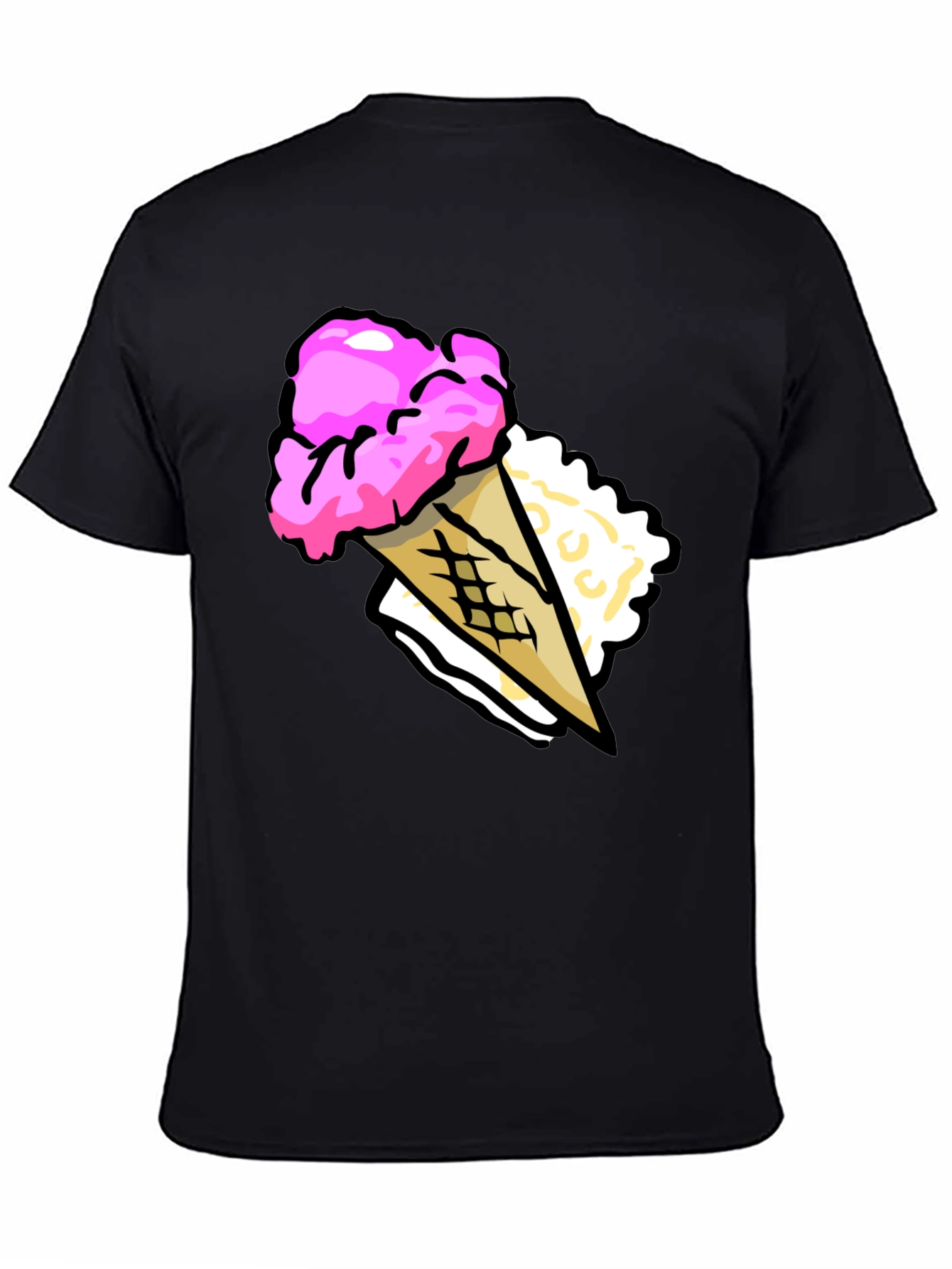Ice Cream Cone Graphic T-Shirt - Summer Fun