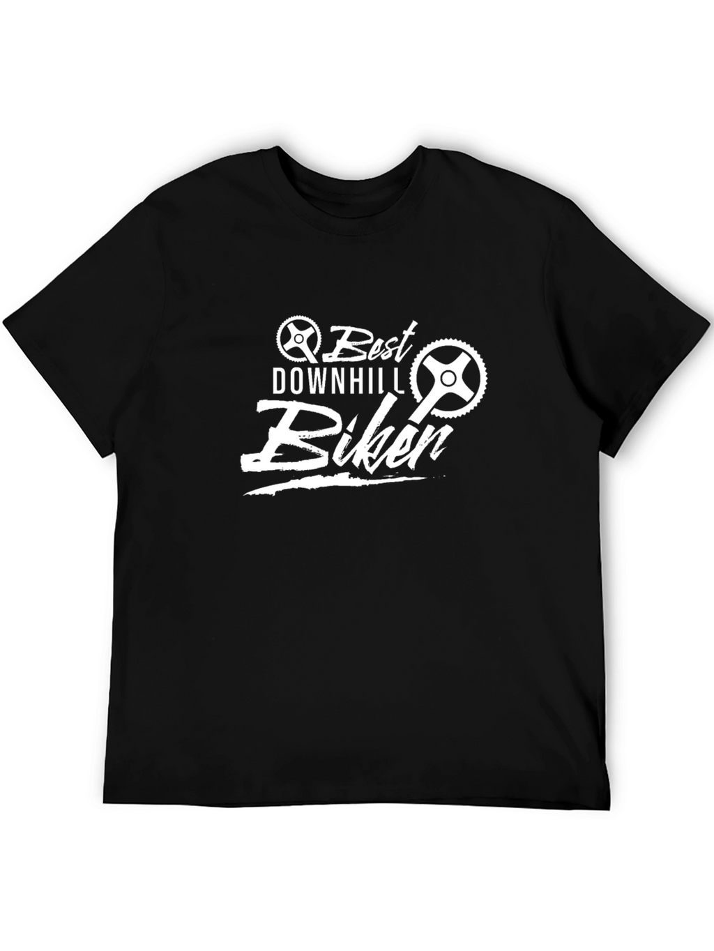 Best Downhill Biker T-Shirt - Black