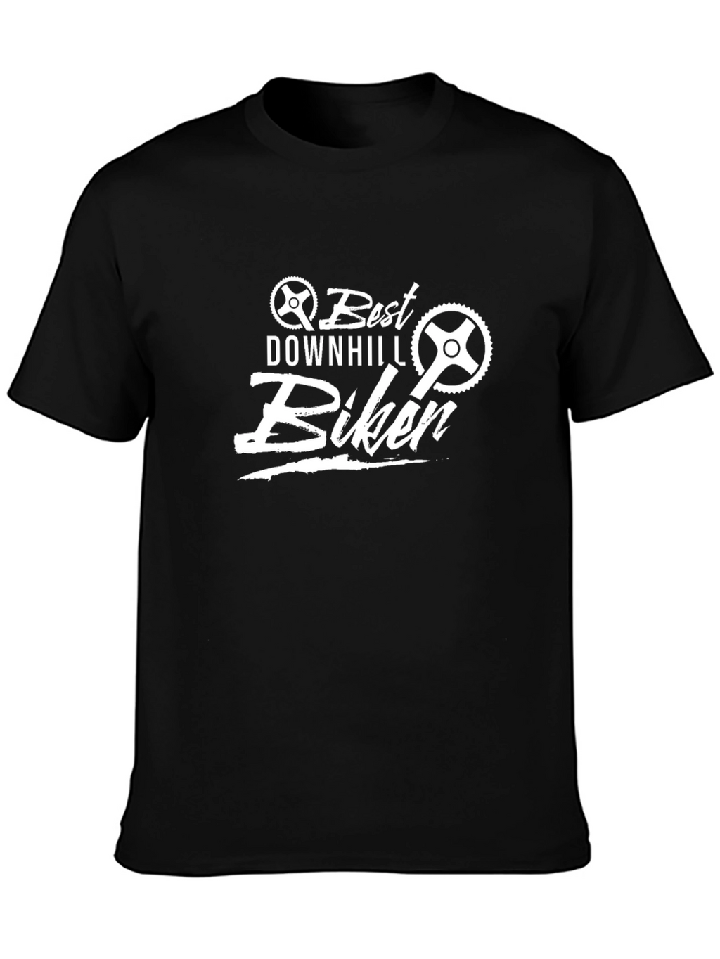 Best Downhill Biker T-Shirt - Black