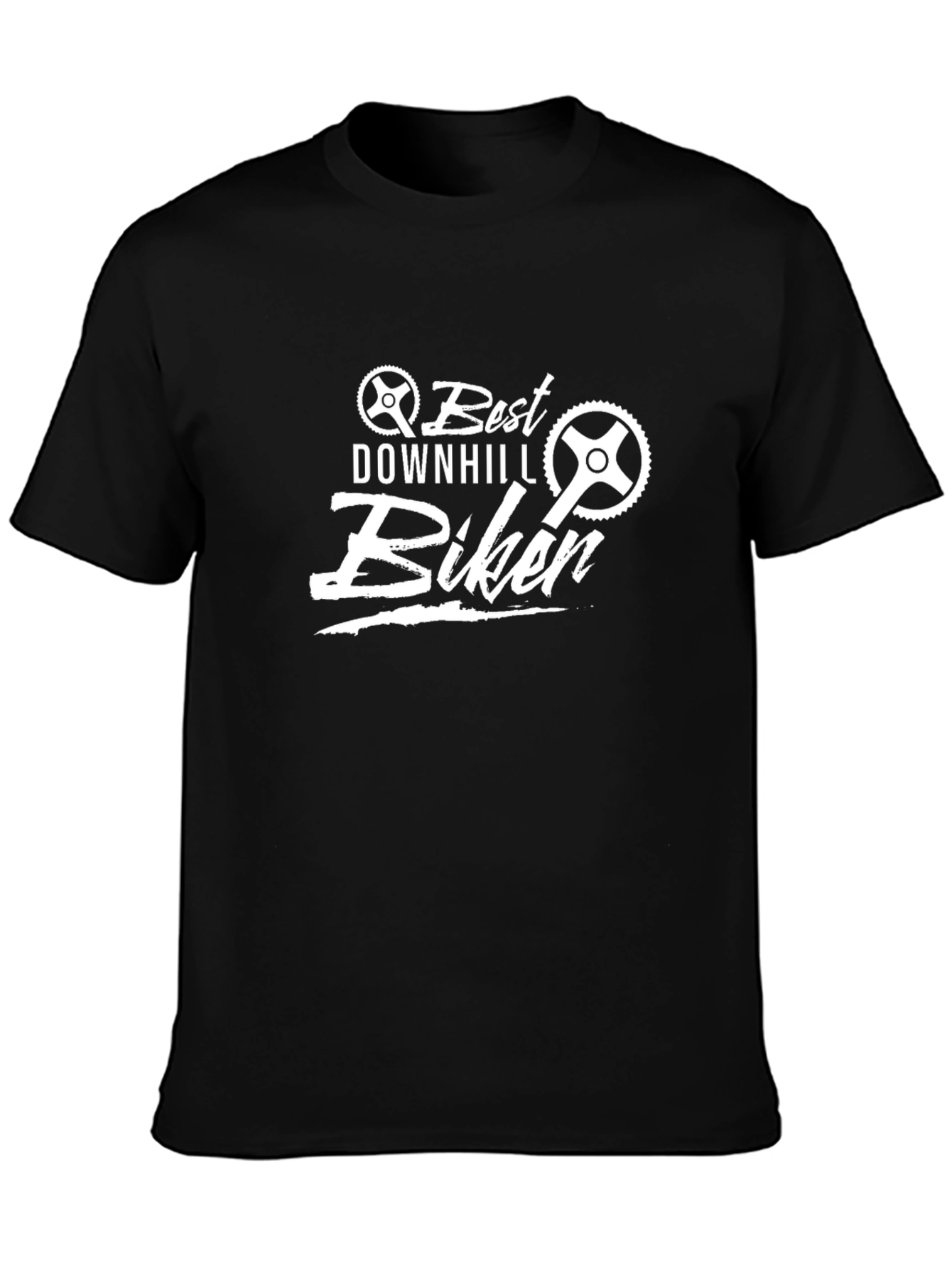 Best Downhill Biker T-Shirt - Black