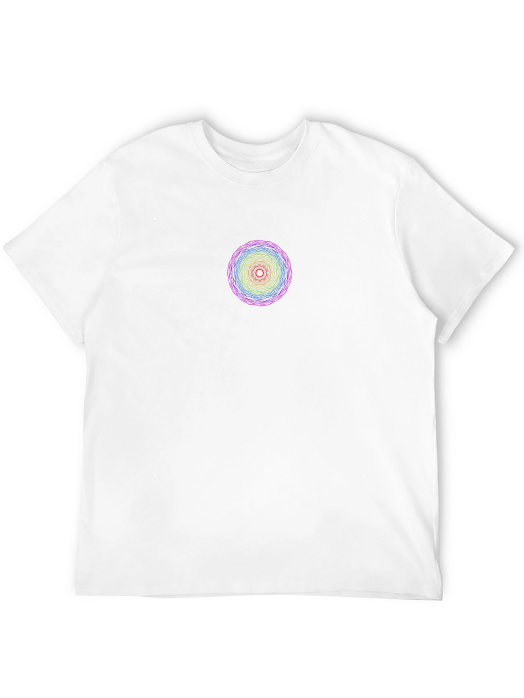 Rainbow Mandala Graphic Black T-Shirt