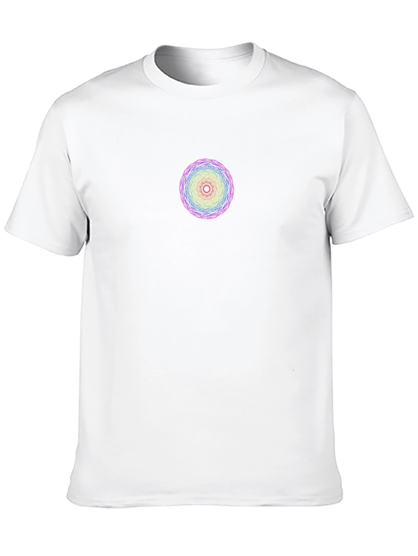Rainbow Mandala Graphic Black T-Shirt