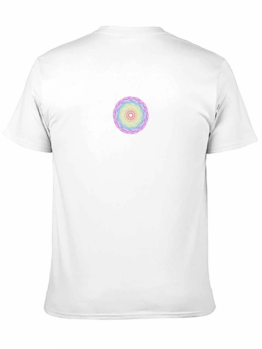 Rainbow Mandala Graphic Black T-Shirt