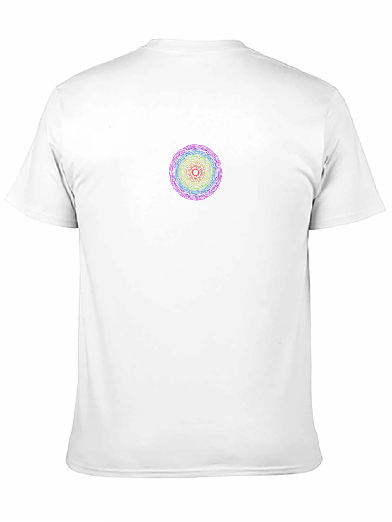 Rainbow Mandala Graphic Black T-Shirt