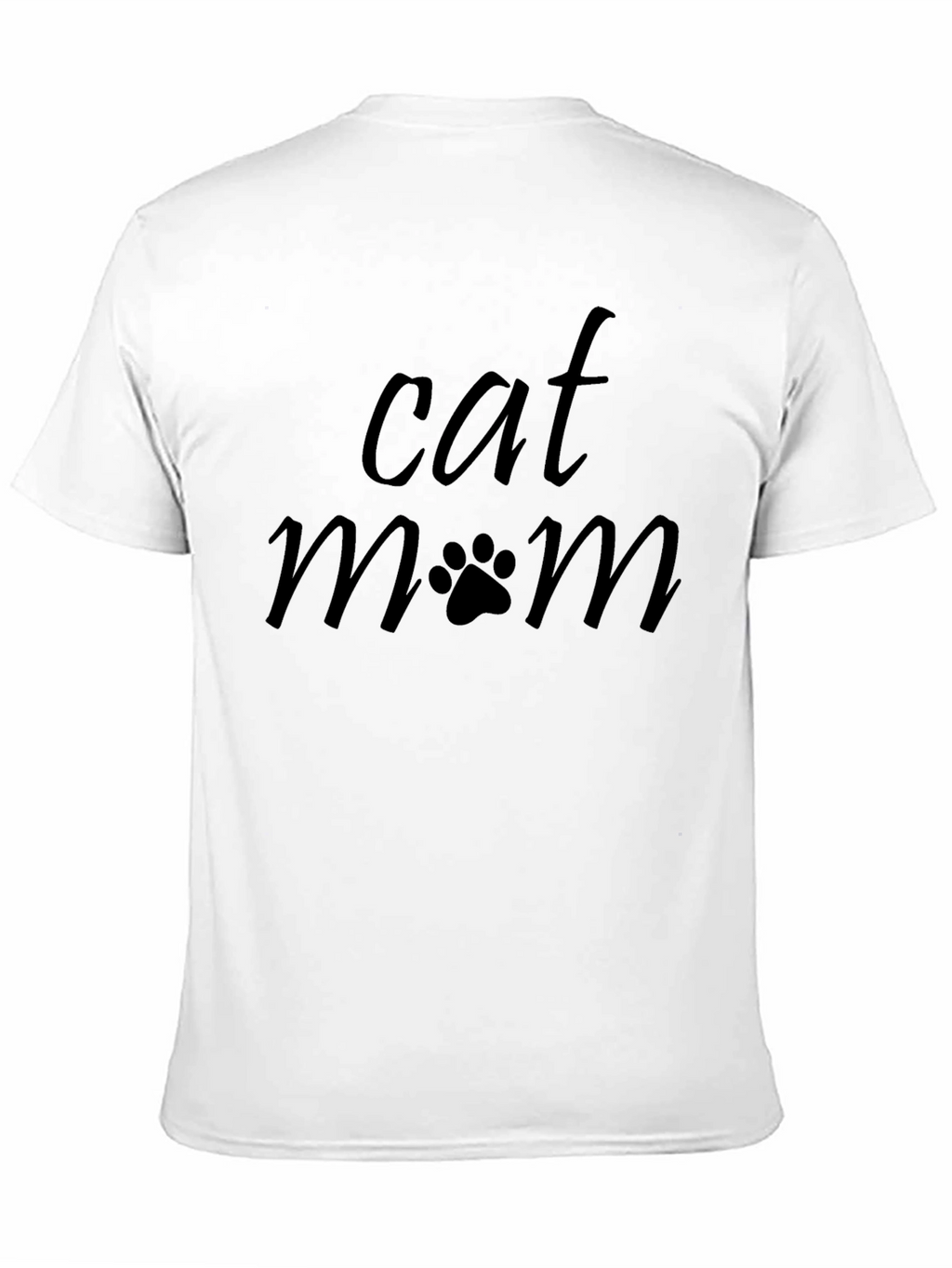 Cat Mom Graphic T-Shirt - Black