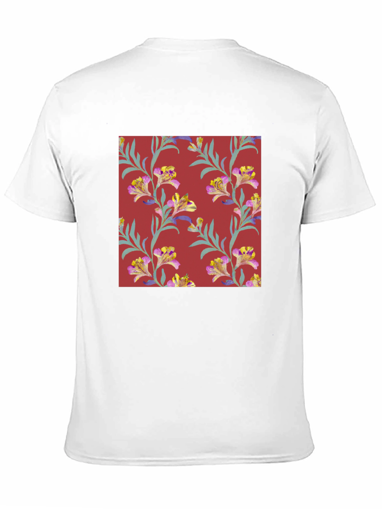 Floral Pattern Tee - Stylish Mens T-Shirt